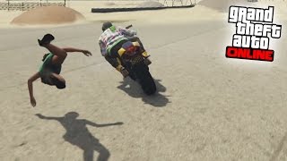 LO SIENTO DE VERDAD!!! - Gameplay GTA 5 Online Funny Moments (Carrera GTA V PS4)