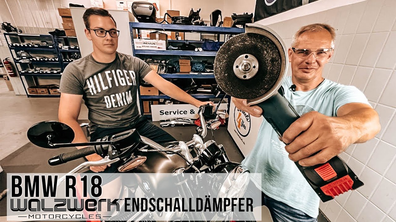 Mit der FLEX an der BMW R18 | Walzwerk Endschalldämpfer