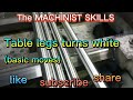 Table legs Turns to white ( basic works )