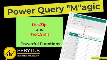 Learn Power Query "M" function List Zip and Text Split easily transformed unstructured data-Power BI