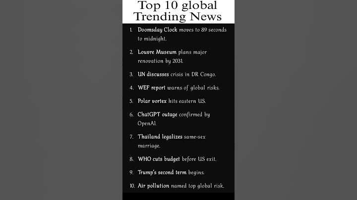 Top 10 global Trending News. Follow for more Trending News and Topics.#trending #top10 #trendingnews