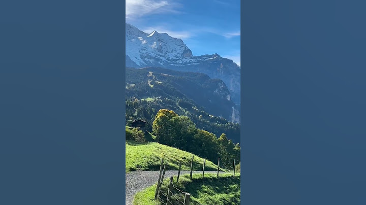 Autumn arrived in #switzerland #shorts #youtubeshorts #lauterbrunnen #wengen
