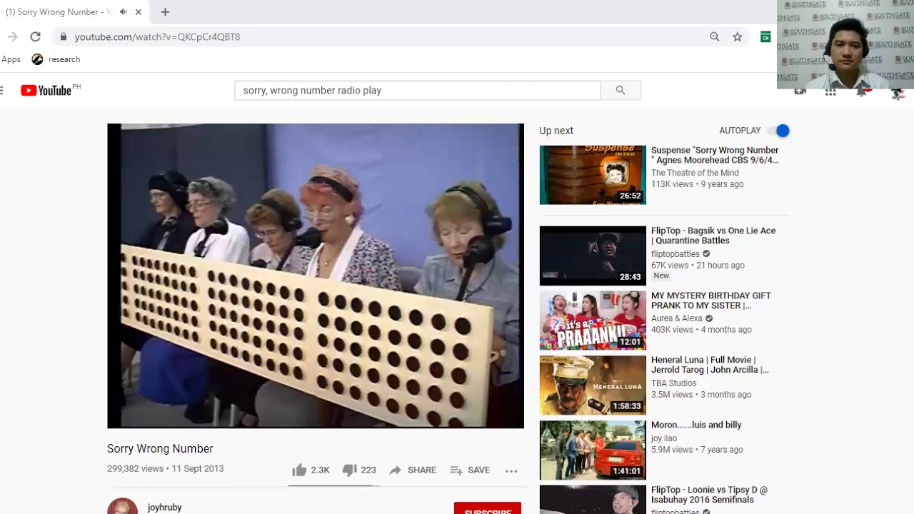 Sorry Wrong Number Radio Play Youtube