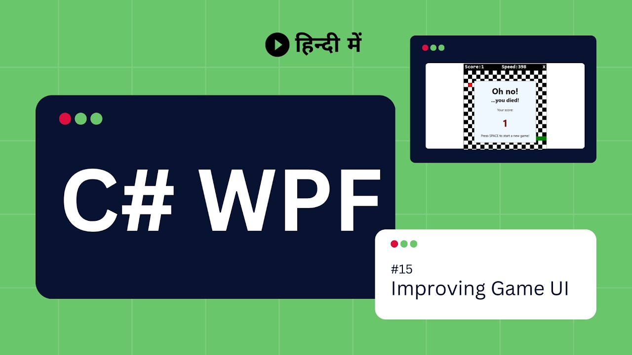 C# WPF Tutorial 15 - Snake Game2 | Custom Title bar | Speech ...