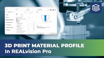 How to create 3D printing material profiles in REALvision Pro