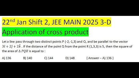 Let a line pass through two distinct points P (-2,-1,3) and Q, and be parallel to the vector
