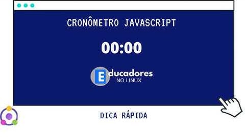 Cronômetro simples com JS