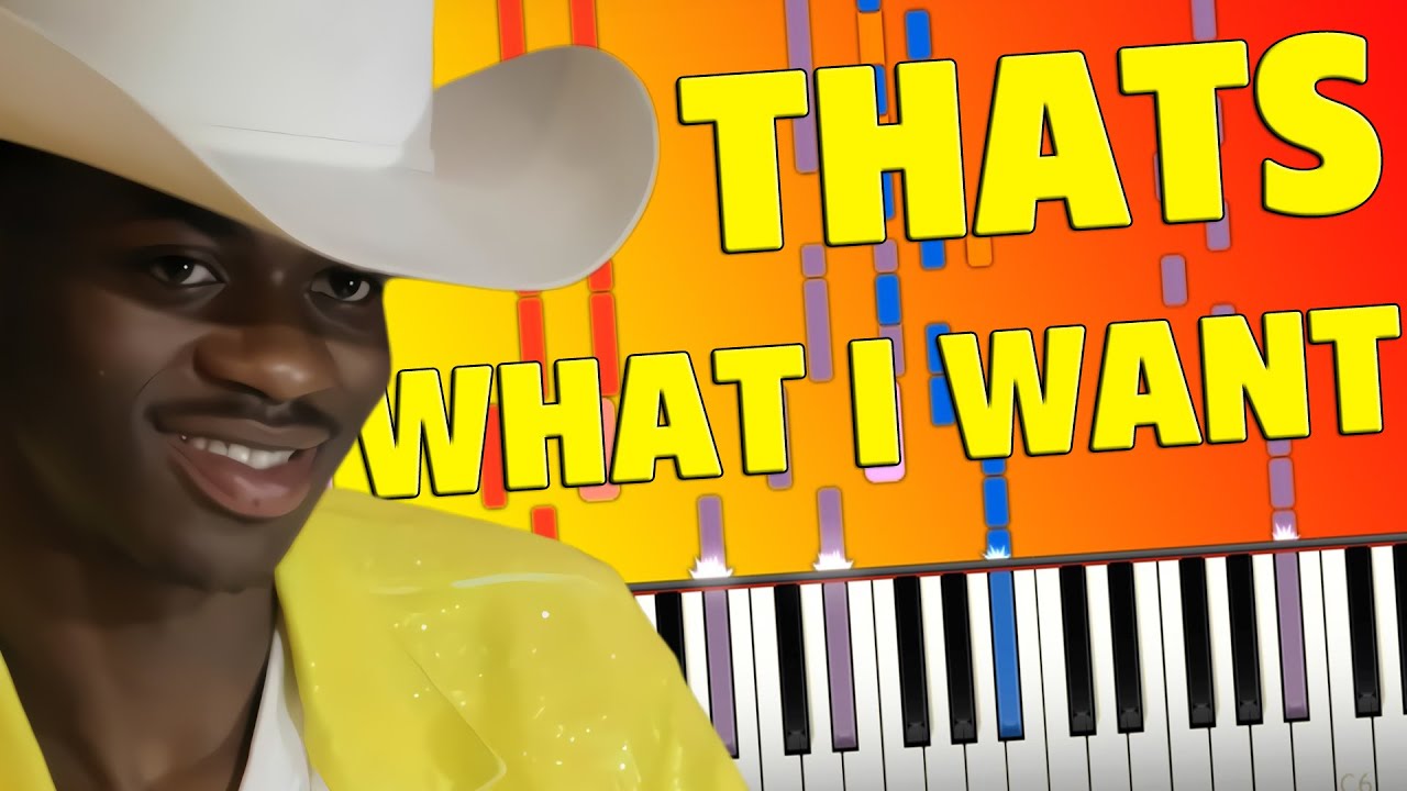 🤠 Lil Nas X - THATS WHAT I WANT IMPOSSIBLE REMIX - Synthesia Piano Cover