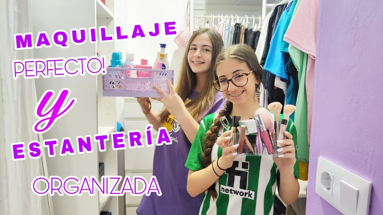 Cómo organizo un kit básico de maquillaje + Organizando la estantería con productos de belleza