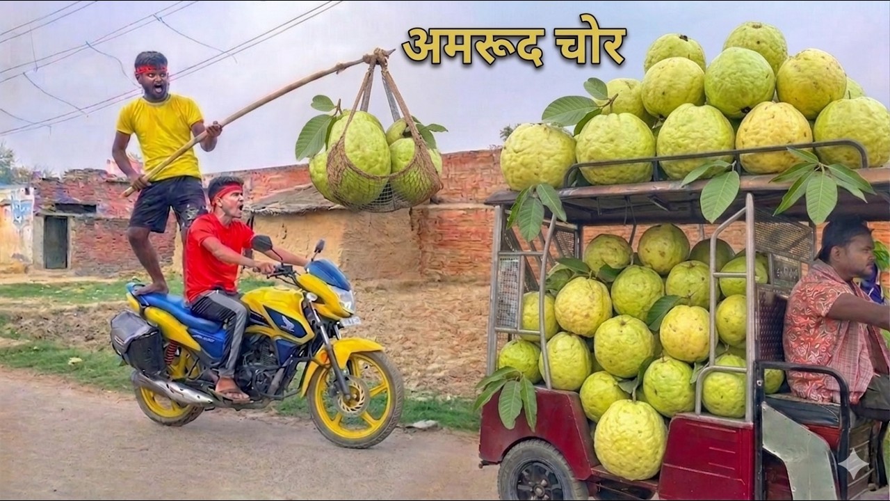 AMROOD AM CHIKAN  CHOR 😂|| Must Watch  Funny Comedy Video || अमरूद की चोरी || Bindas Fun Nonstop