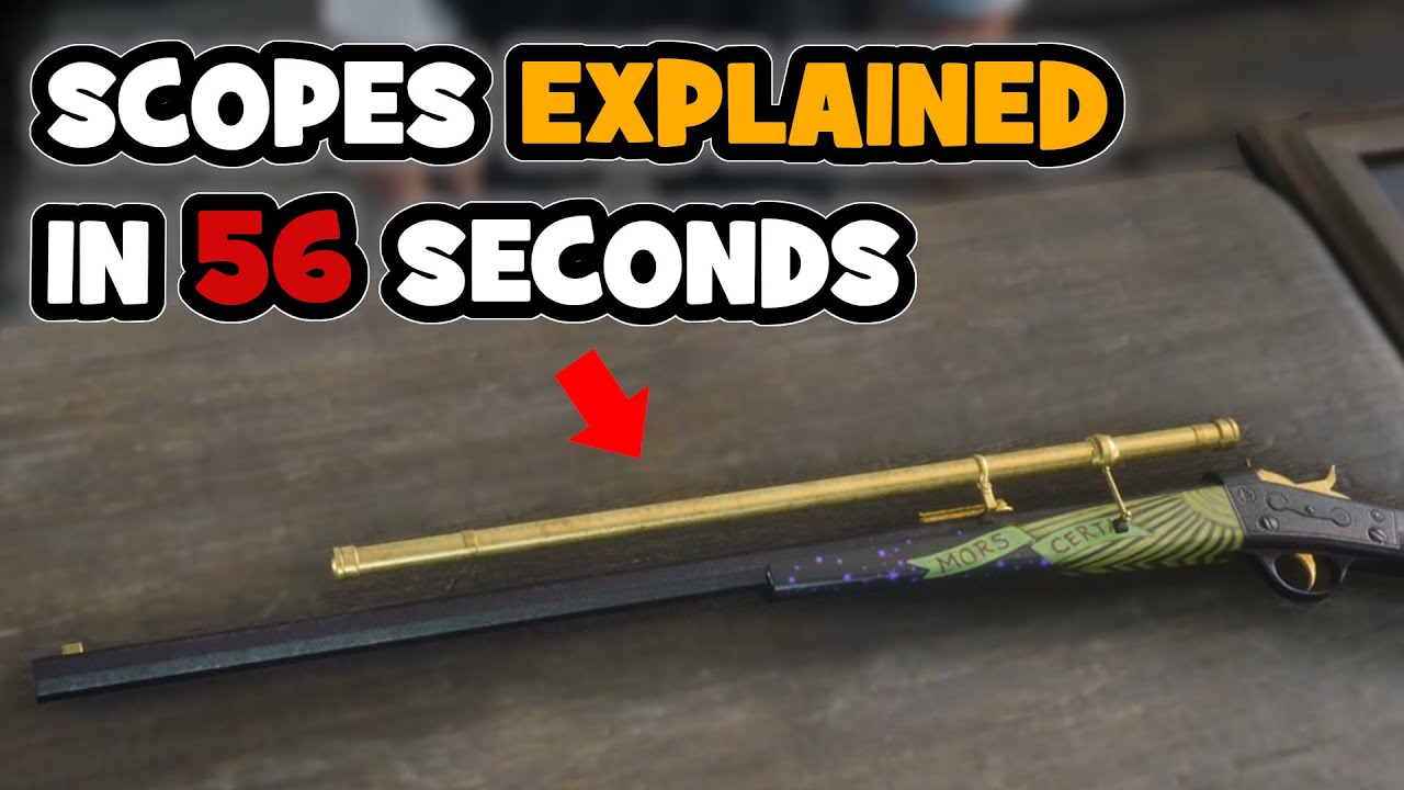 Scopes Explained in Red Dead Online (in less than 60 seconds) - YouTube