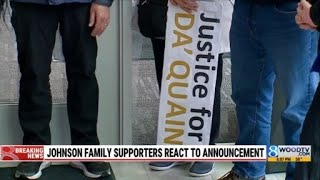 Johnson family supporters react to announcement