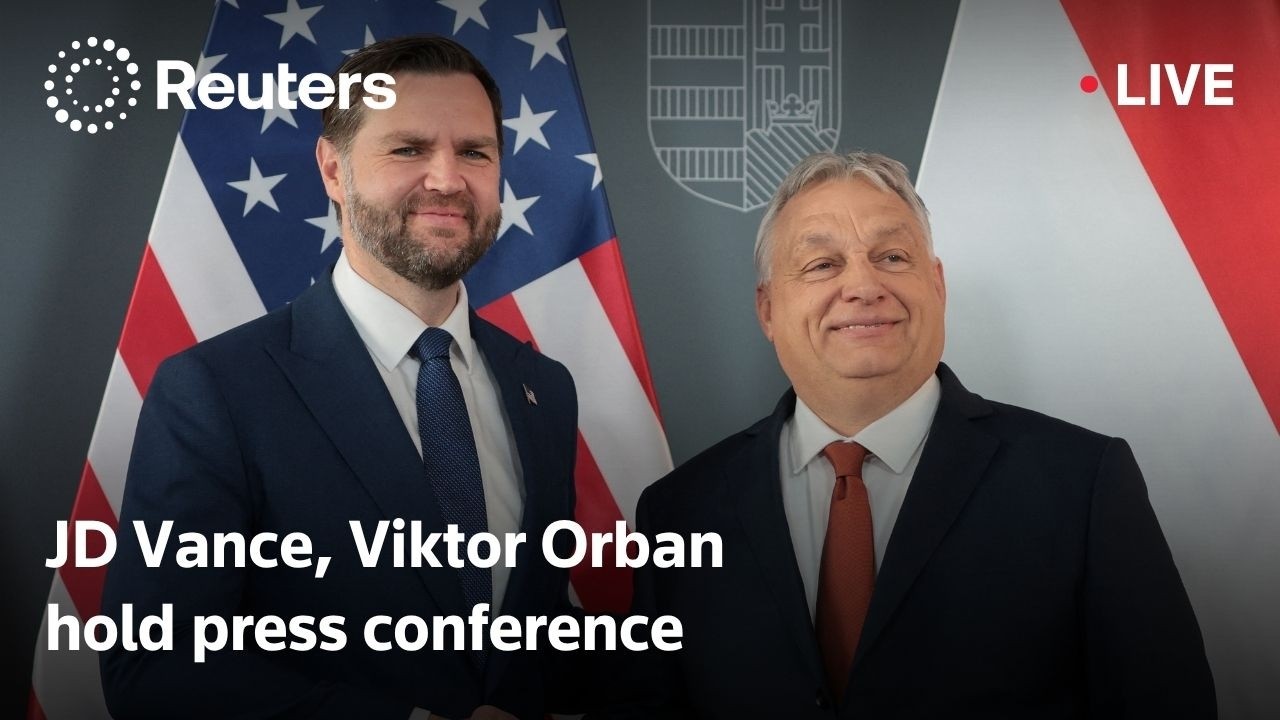 LIVE: US’s Vance and Hungary’s Orban hold joint press conference