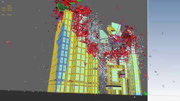 CG skyscraper building demolition effects by Stefan Kleindienst, Unexpected