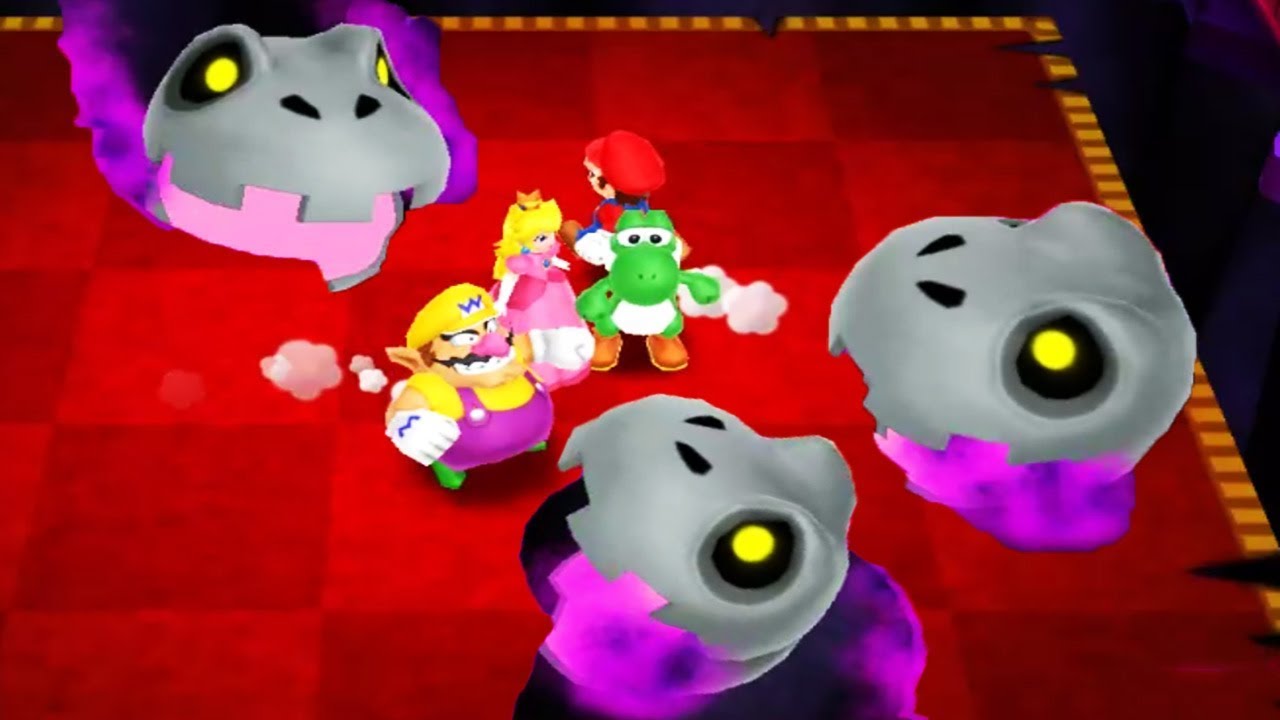 Mario Party Island Tour - 4 Player Minigames - Wario Mario Yoshi Peach All Funny Mini Games