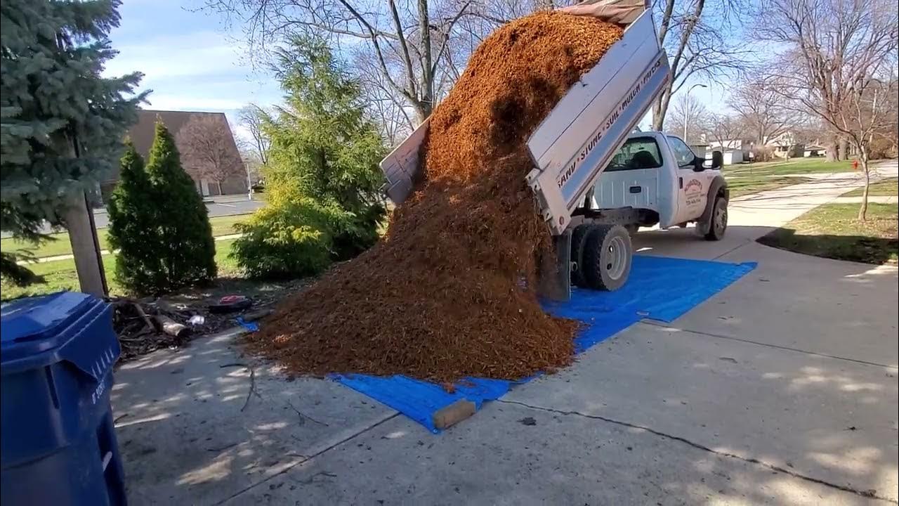 Mulch delivery, 10 cubic yards YouTube