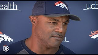 After practice: DC Joe Woods previews #NYGvsDEN