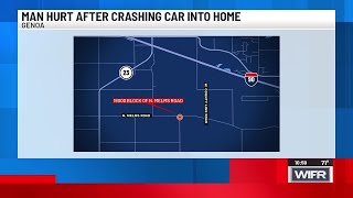 Man suffers head injury after crashing into Genoa home, deputies say