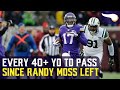 Every 40+ Yard TD Pass Since Randy Moss was Traded