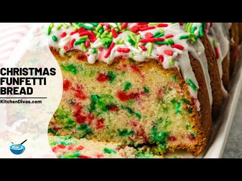 Easy Christmas Funfetti Bread Recipe - Sugar and Soul