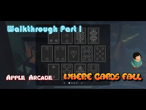 Where Cards Fall - Walkthrough Part 1 Card 1 to 13 (Apple Arcade)