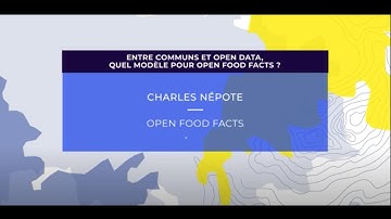 NEC20 - Entre communs et open data, quel modèle pour Open Food Facts ?