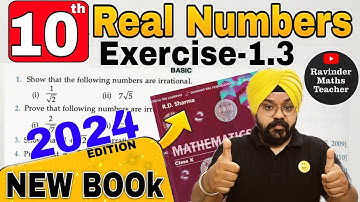RD Sharma Class 10 Solutions Chapter 1 Real Numbers Ex 1.3 Q1 to Q14 From Latest Edition Book 2024