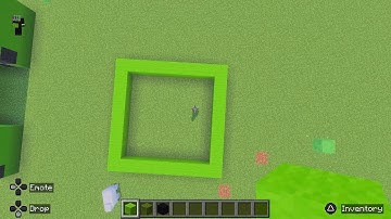 Minecraft Tutorial how to build a Slime.Statue.