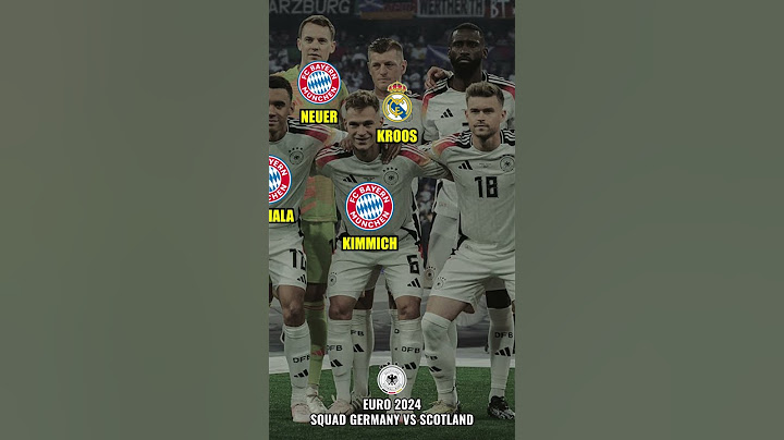 Squad Team Germany vs Scotland EURO 2024
