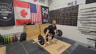 Below Knee Hang Snatch High Pull Hold
