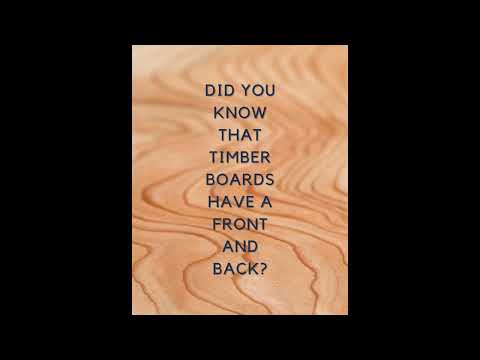 How to tell the front and the back of a crown-sawn board?