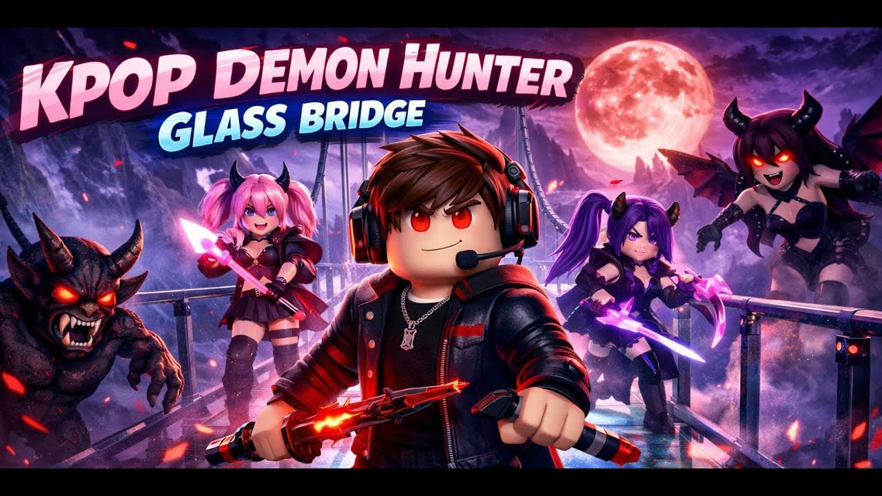 🔴 LIVE | Roblox K-Pop Demon Hunter 😈 Glass Bridge Challenge🔥
