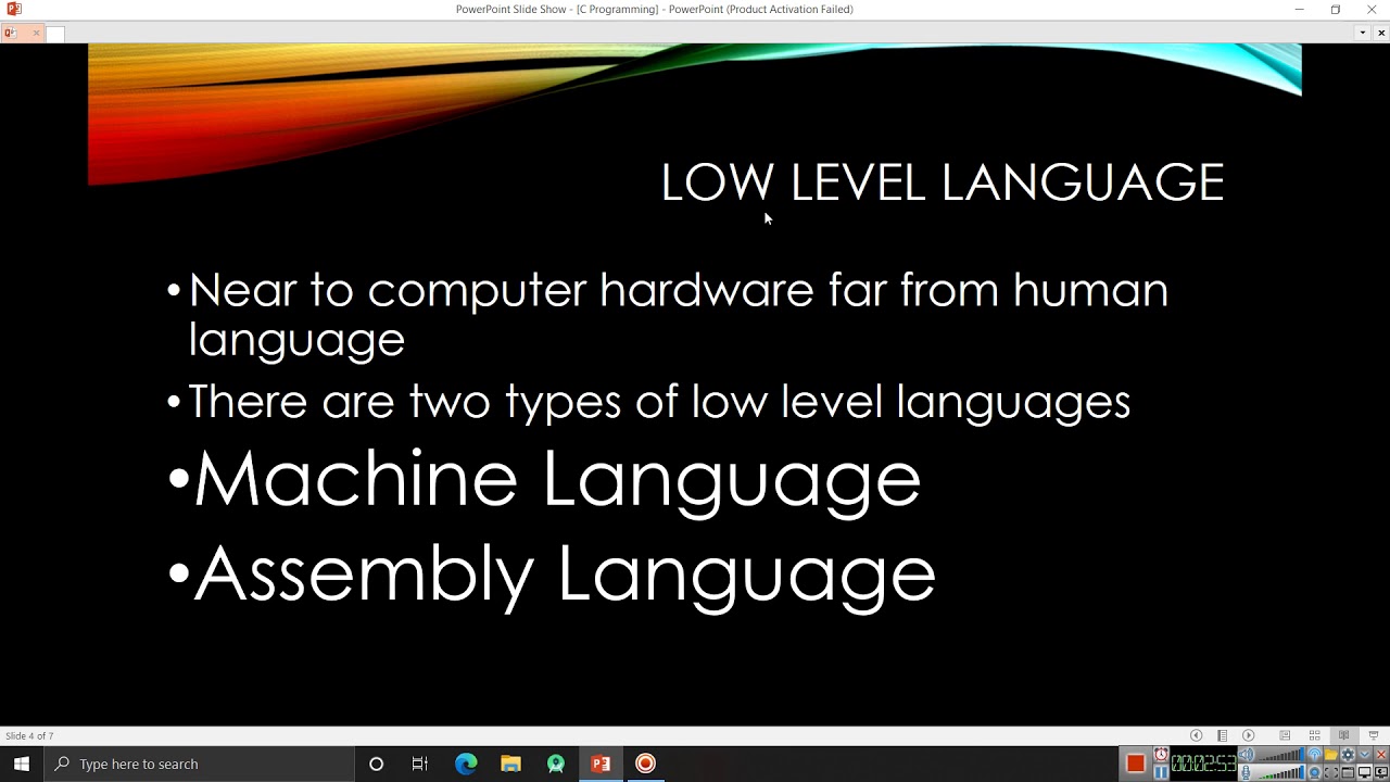 Difference between High level & Low level Language - YouTube