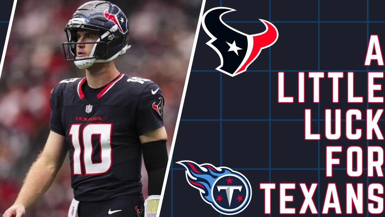 The Houston Texans Get a Huge Break and Opportunity This Weekend vs Titans