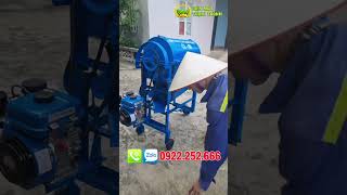 Máy Tuốt Lúa Mini Có Bánh Xe Phù Hợp Với Gia Đình