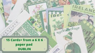 15 CARDS + FROM 6 X 6 PAPER PAD | Authentique Dublin Kit | St Patrick's Day DIY Cards | #MakazHome