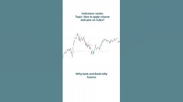 #shorts How to apply volume indicator on index?