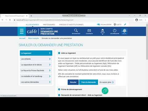 Comment faire une simulation d'APL sur le site de la CAF ?