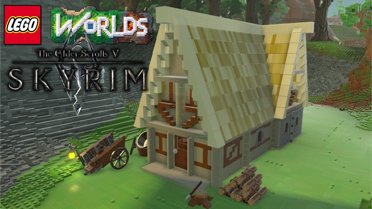 Lego Worlds Building Skyrim Part 1 Breezehome Youtube