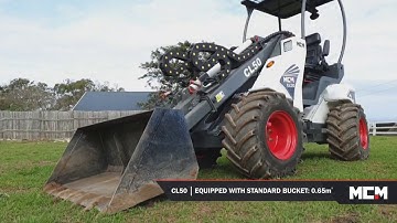 CL50 Compact Loader Flattening Farm Camp with Standard Bucket - MCM South Africa