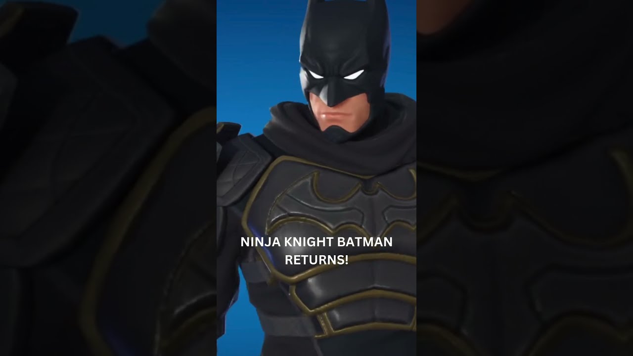 *NEW* NINJA KNIGHT BATMAN DC COMICS RETURNS TO FORTNITE ITEMSHOP! 