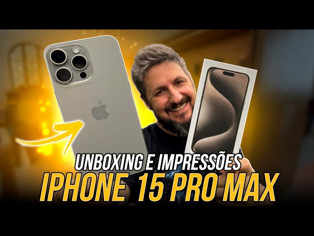 Unboxing raiz do iPhone 15 Pro + Primeiras Impressões! - Mundo Conectado