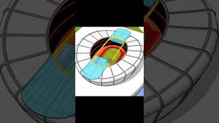 How to design an Olympic stadium in 60 seconds🏟️🔥 #engeneering #architecture #stadium #3danimation