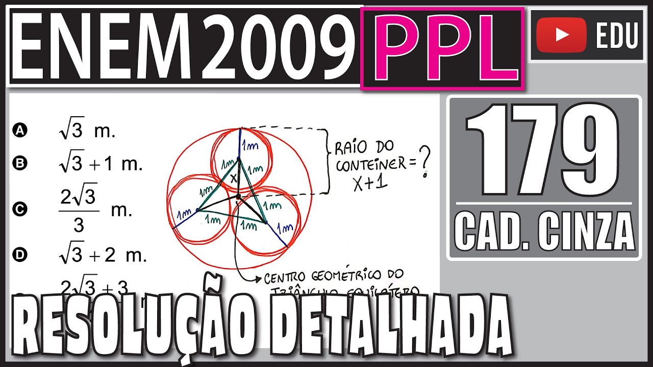[ENEM 2009 PPL] 179 📓 GEOMETRIA PLANA A empresa SWED celulose faz o transporte de seus rolos em