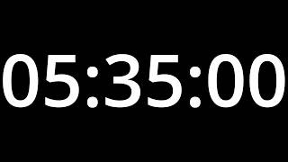 5 HOUR 35 TIMER with alarm - COUNTDOWN Clock Alarm