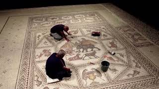 Ancient mosaic returns to Israel after world tour