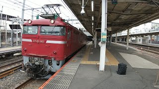 【E231系AT入場配給送り込み】EF81-141単機送り込み回送大宮駅発車