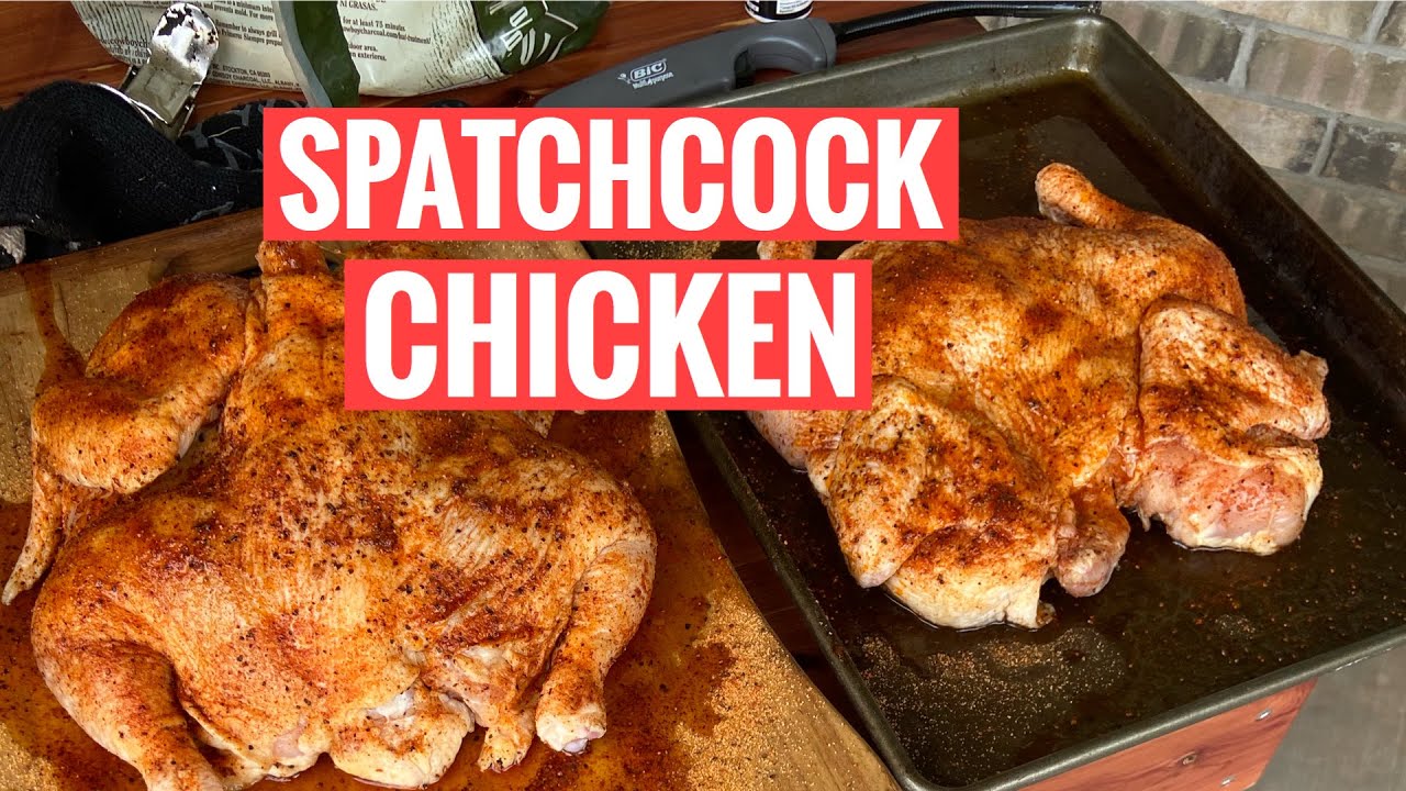 Spatchcock BBQ Chicken On the Kamado Joe Spathcock BBQ Chicken YouTube
