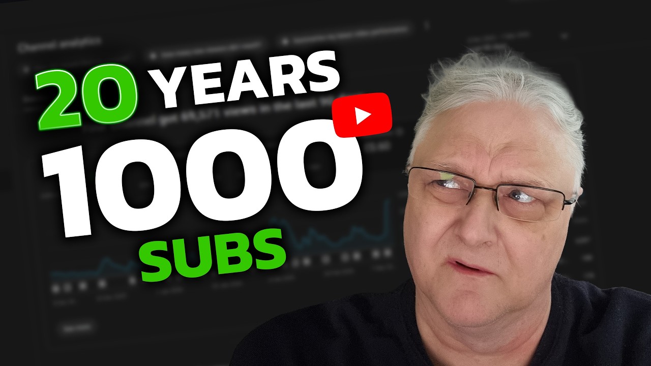 It Took Me 20 Years to Reach 1000 Subscribers - YouTube