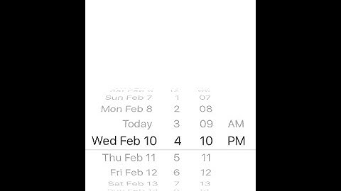 How to create a DatePicker in swift